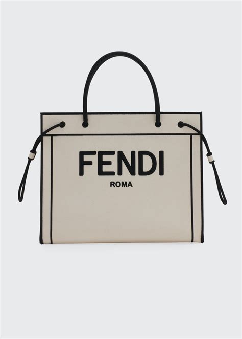 fendi shopper canvas|Fendi bag.